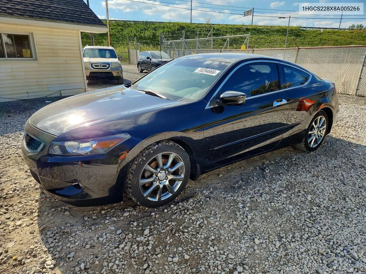 HONDA ACCORD 2008, VIN 1HGCS228X8A005266