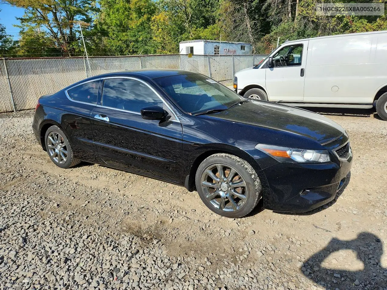 2008 HONDA ACCORD VIN 1HGCS228X8A005266 — фото 4