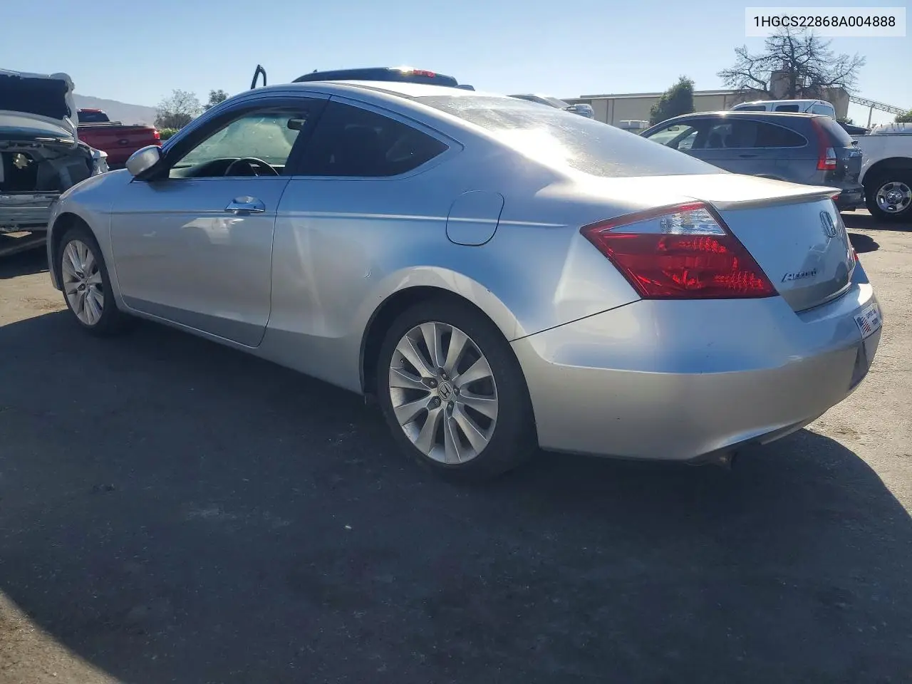 2008 HONDA ACCORD VIN 1HGCS22868A004888 — фото 2
