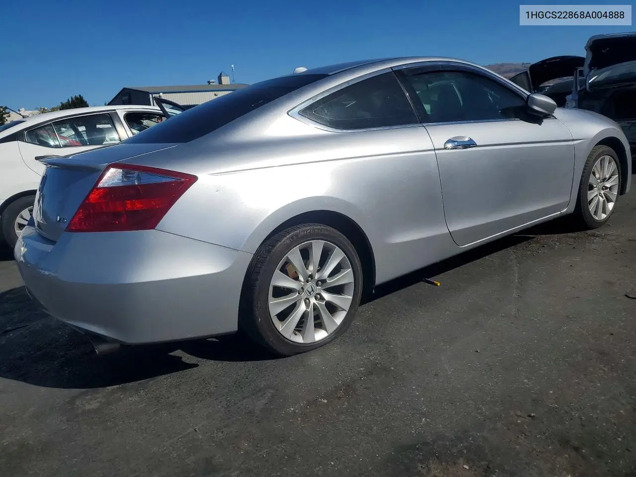 2008 HONDA ACCORD VIN 1HGCS22868A004888 — фото 3