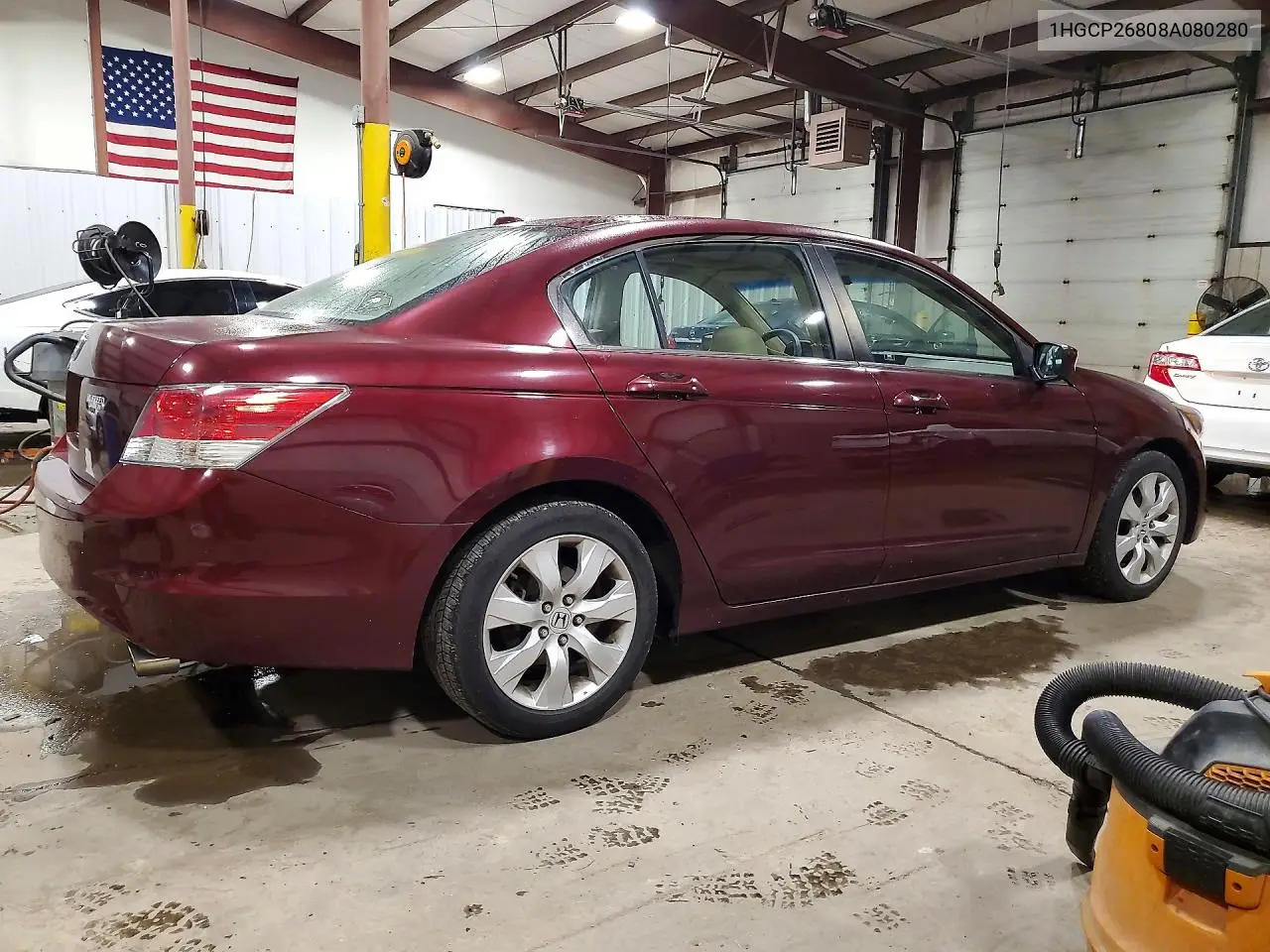 2008 HONDA ACCORD VIN 1HGCP26808A080280 — фото 3