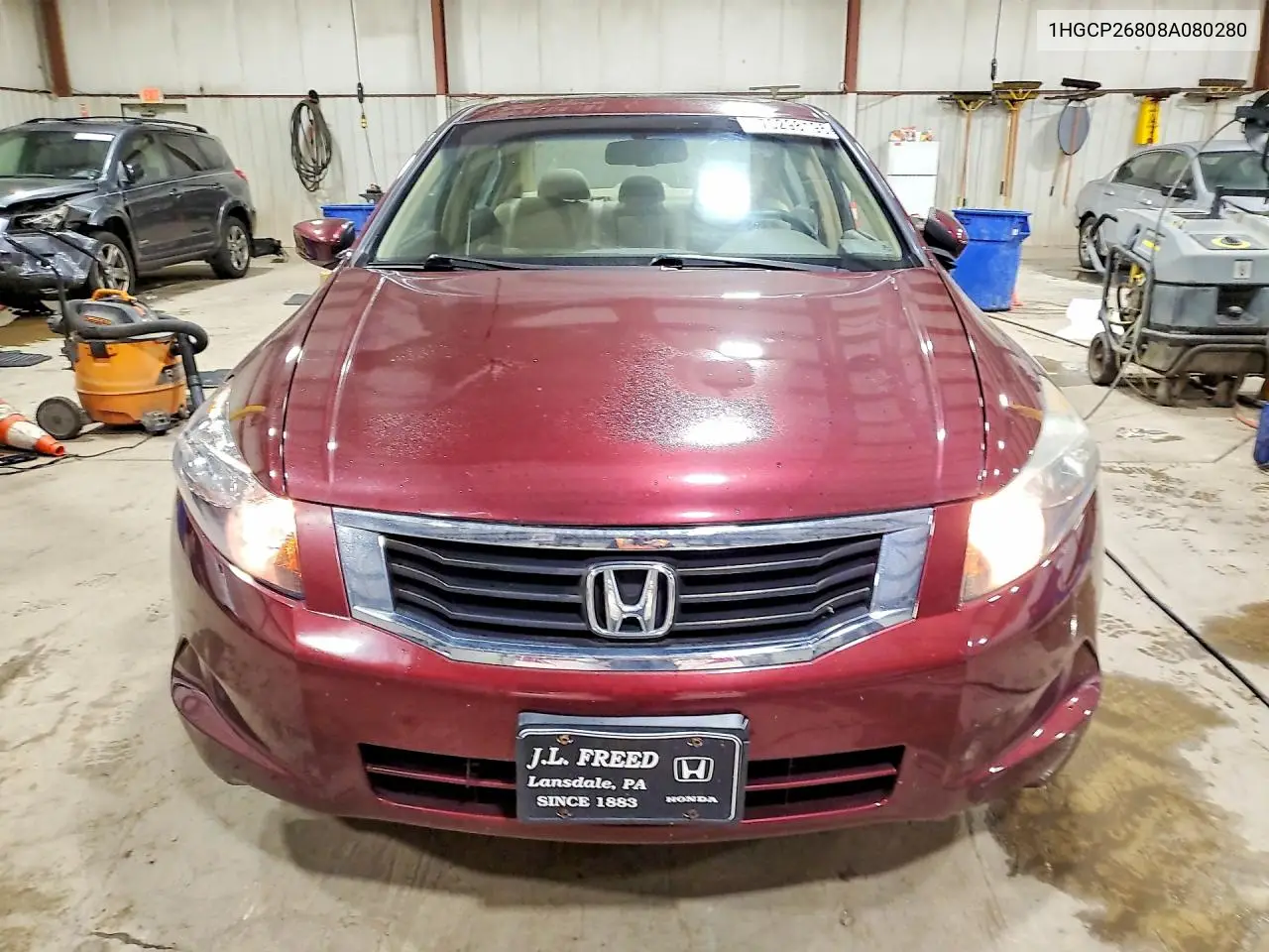 2008 HONDA ACCORD VIN 1HGCP26808A080280 — фото 5