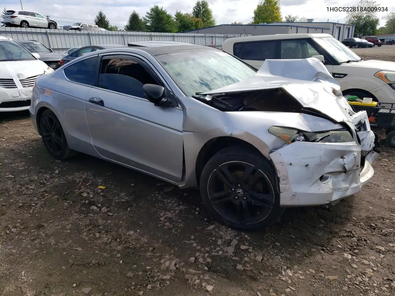 2008 HONDA ACCORD VIN 1HGCS22818A009934 — фото 4