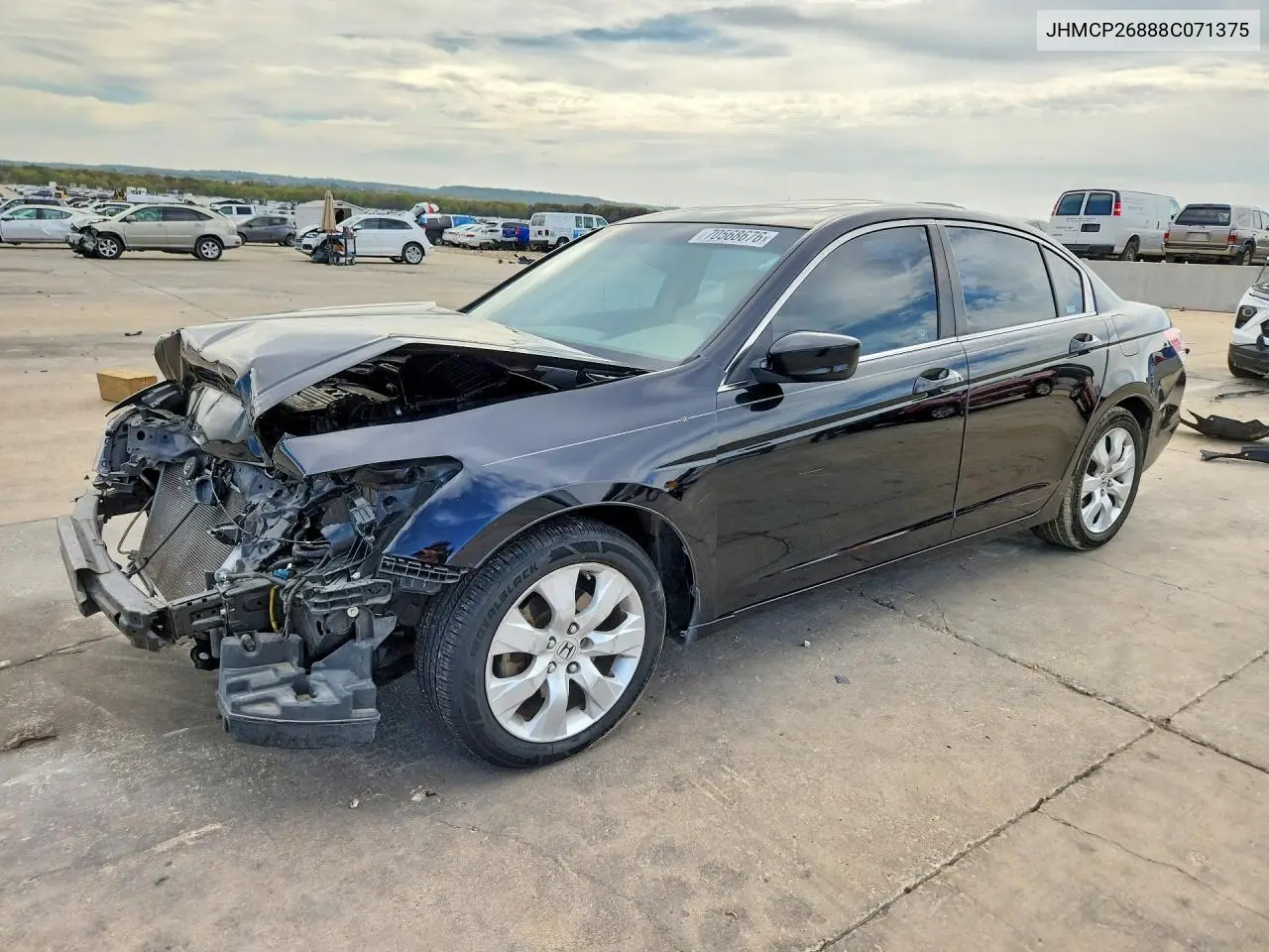 HONDA ACCORD 2008, VIN JHMCP26888C071375