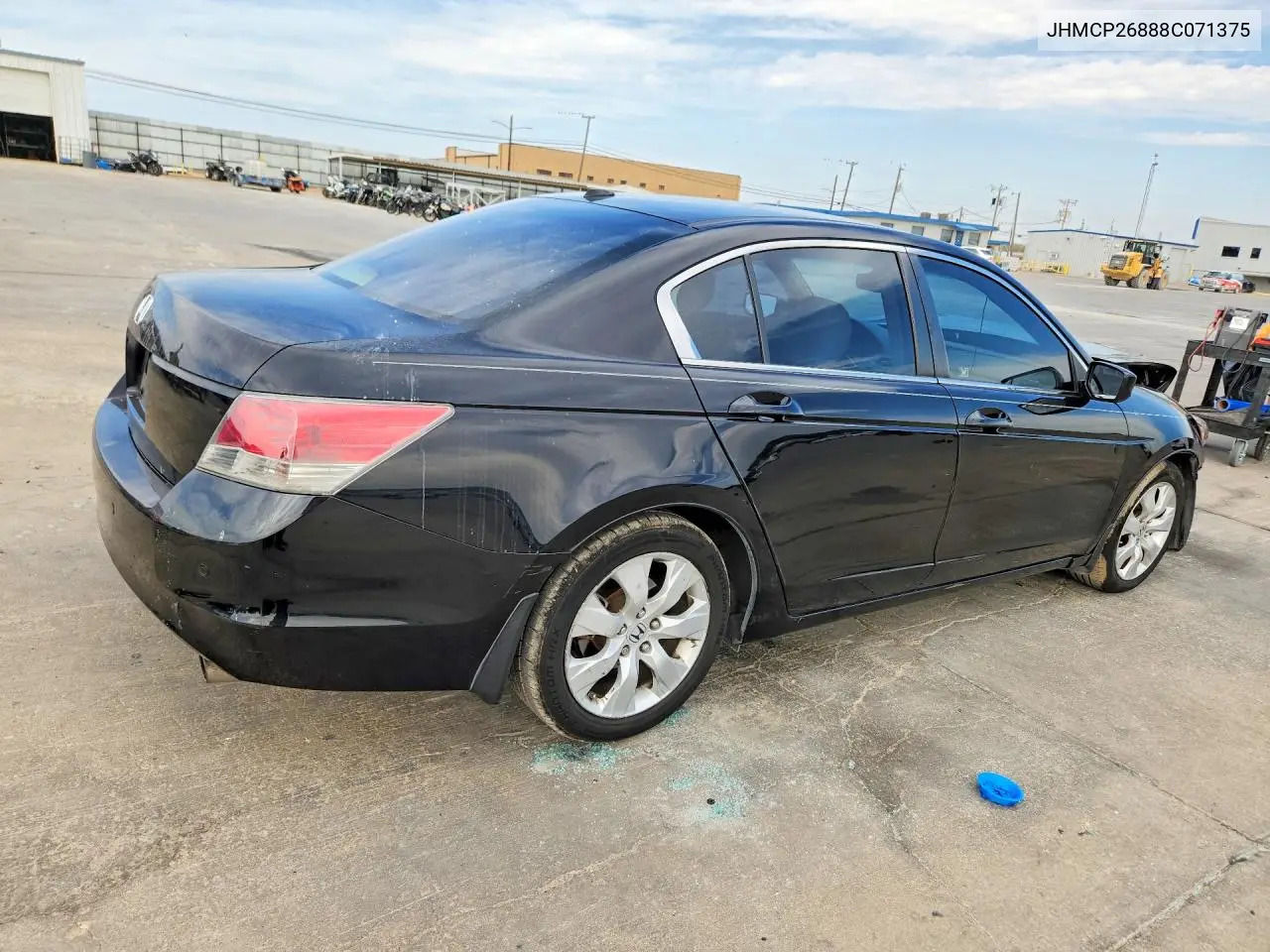 2008 HONDA ACCORD VIN JHMCP26888C071375 — фото 3