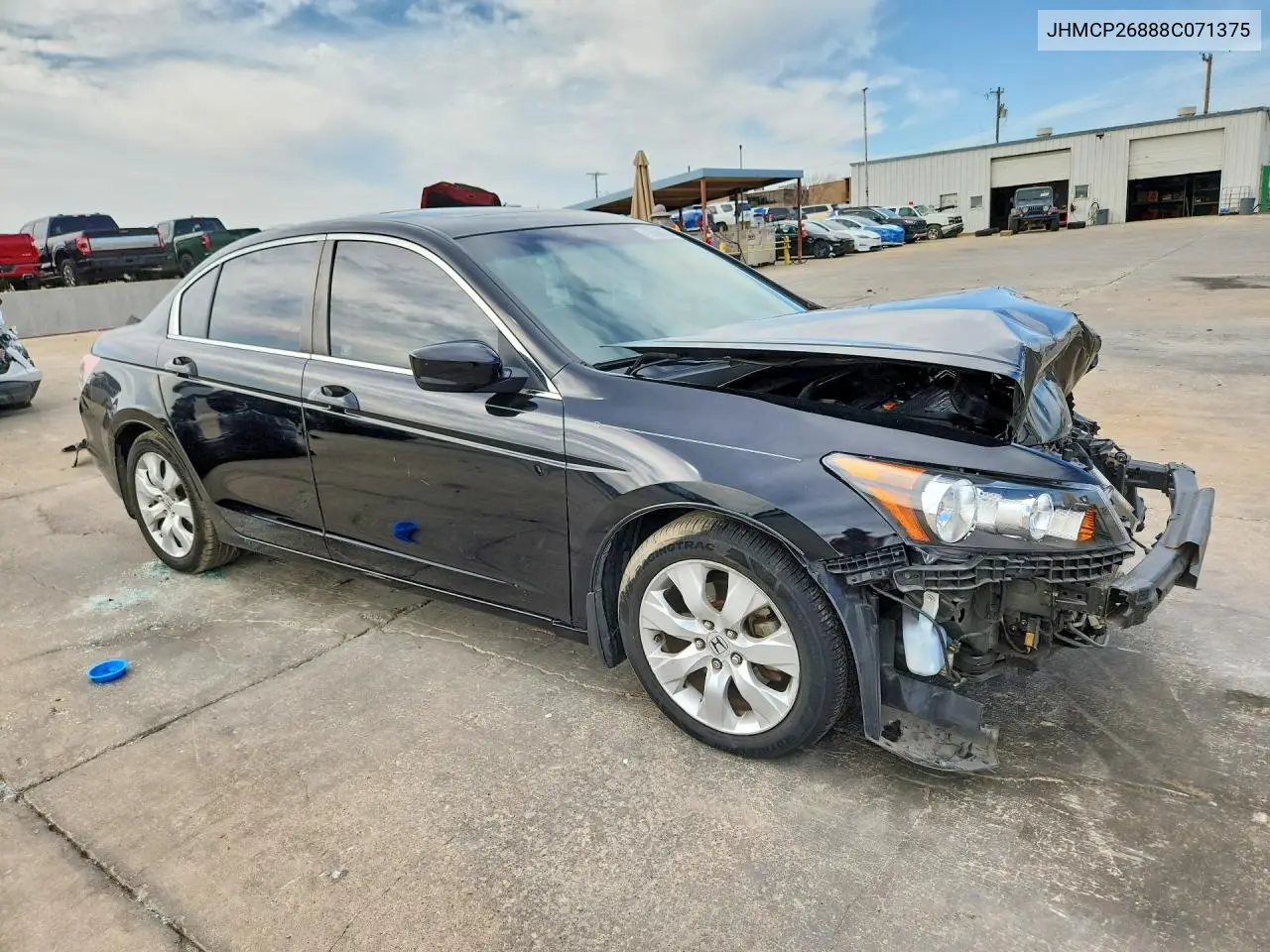 2008 HONDA ACCORD VIN JHMCP26888C071375 — фото 4