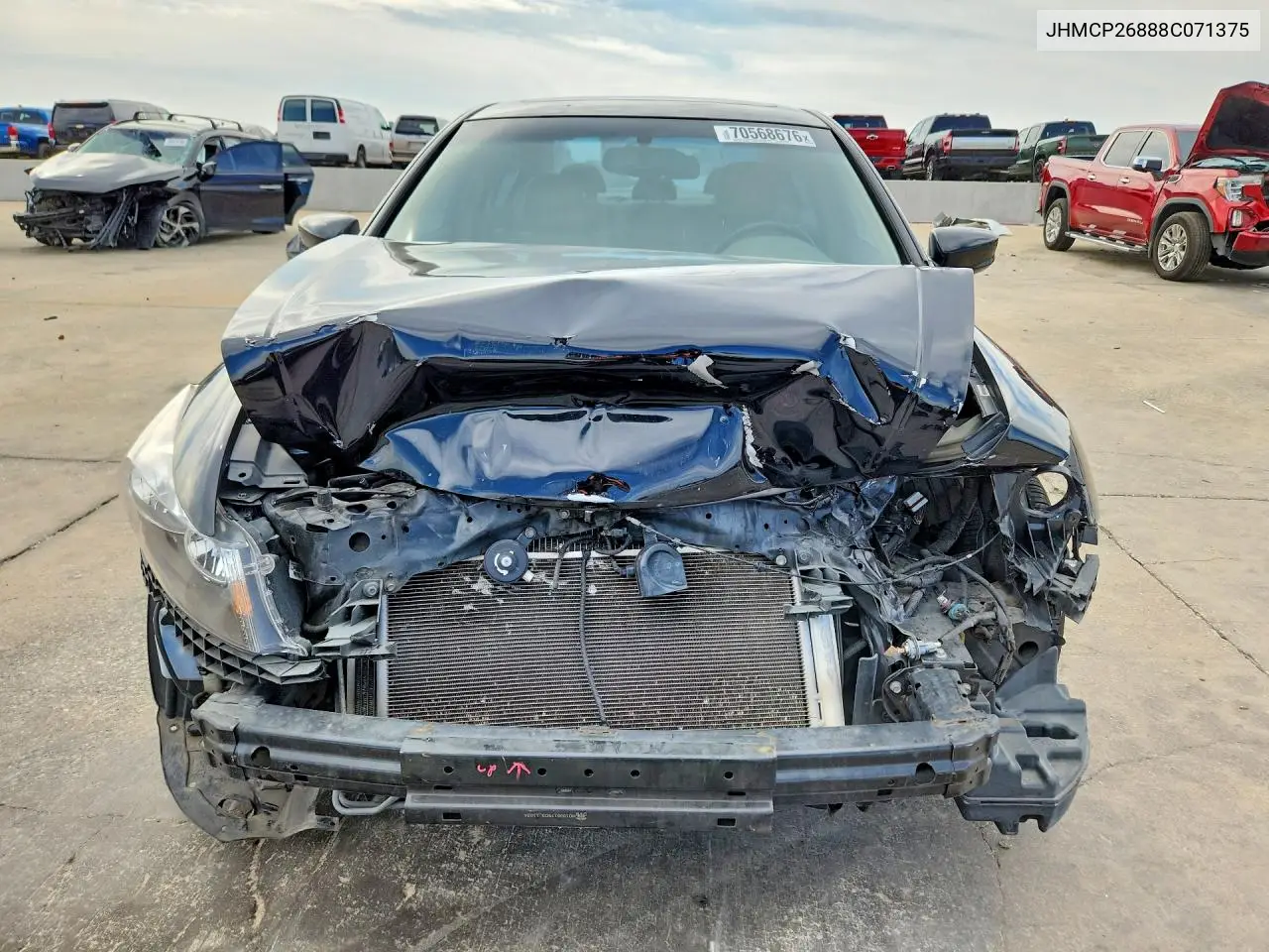 2008 HONDA ACCORD VIN JHMCP26888C071375 — фото 5