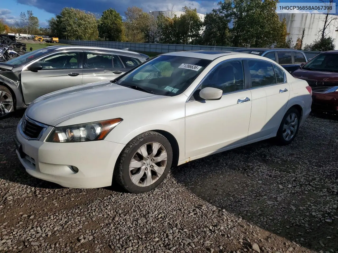 HONDA ACCORD 2008, VIN 1HGCP36858A067398