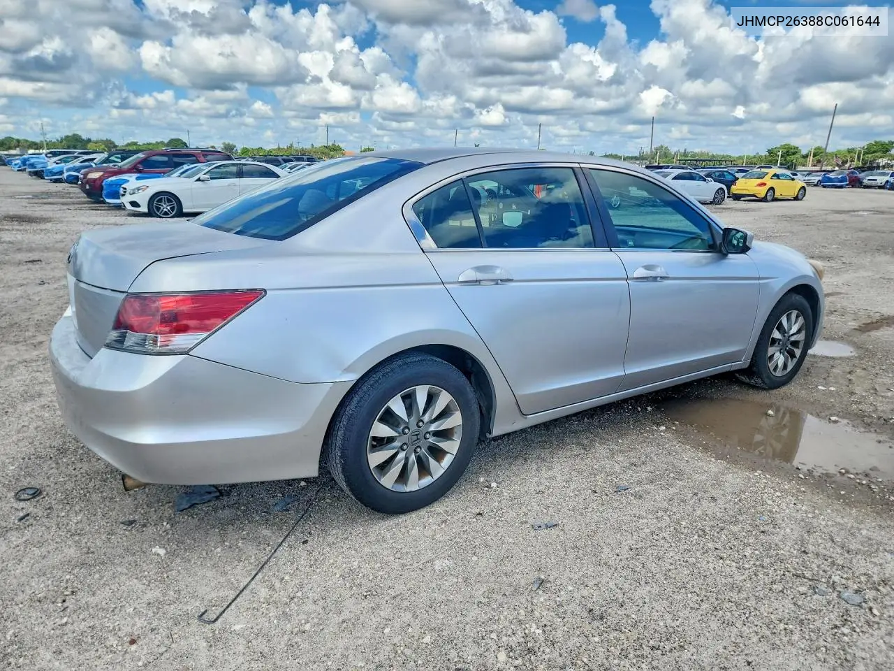 2008 HONDA ACCORD VIN JHMCP26388C061644 — фото 3