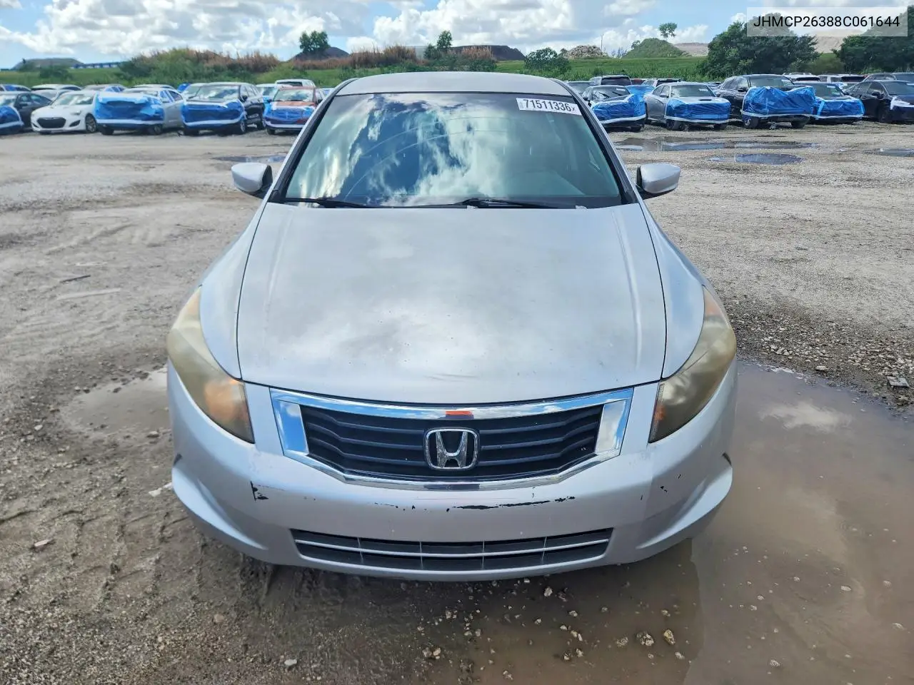 2008 HONDA ACCORD VIN JHMCP26388C061644 — фото 5