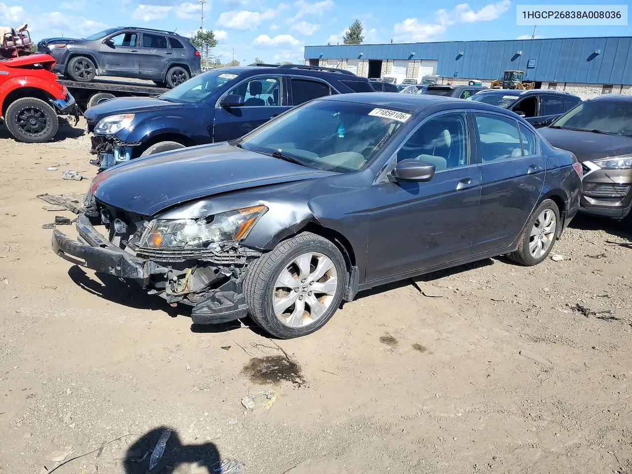 HONDA ACCORD 2008, VIN 1HGCP26838A008036