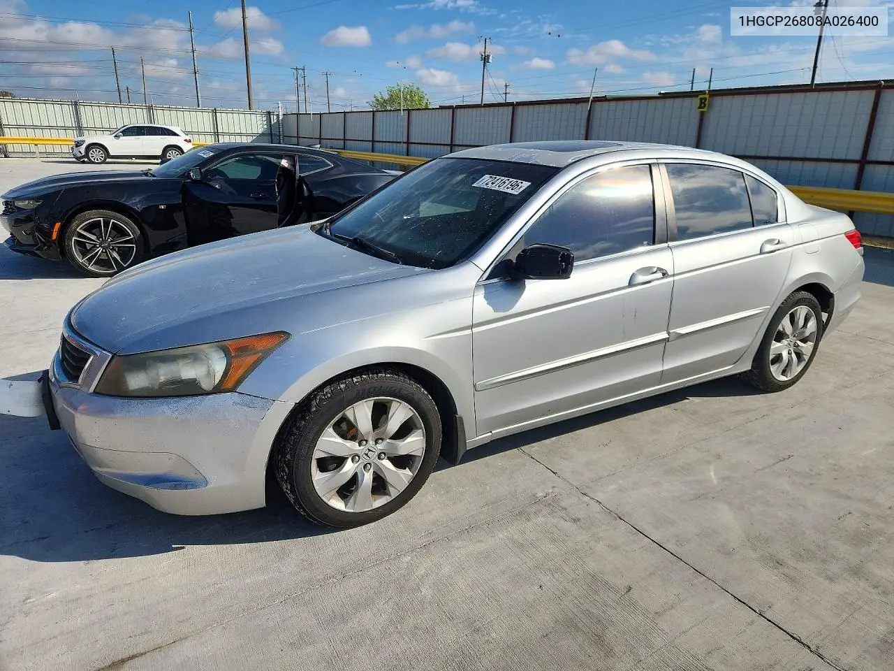 HONDA ACCORD 2008, VIN 1HGCP26808A026400