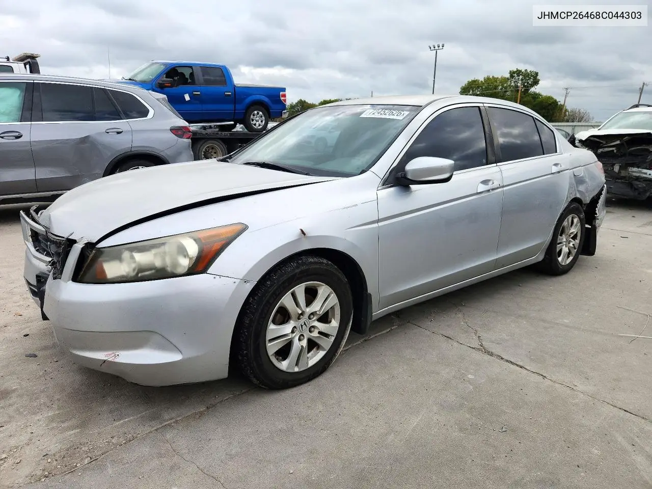 HONDA ACCORD 2008, VIN JHMCP26468C044303