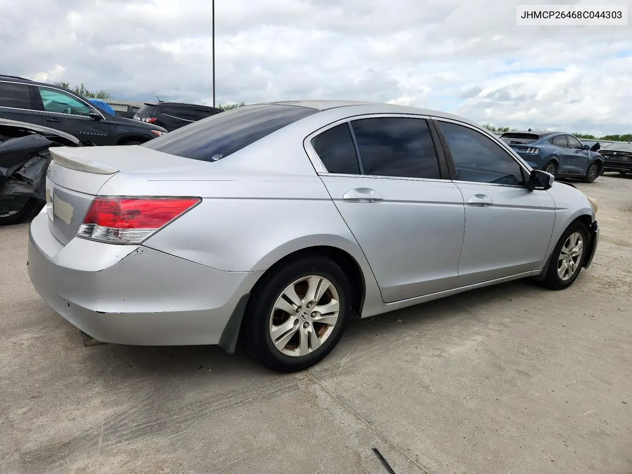 2008 HONDA ACCORD VIN JHMCP26468C044303 — фото 3