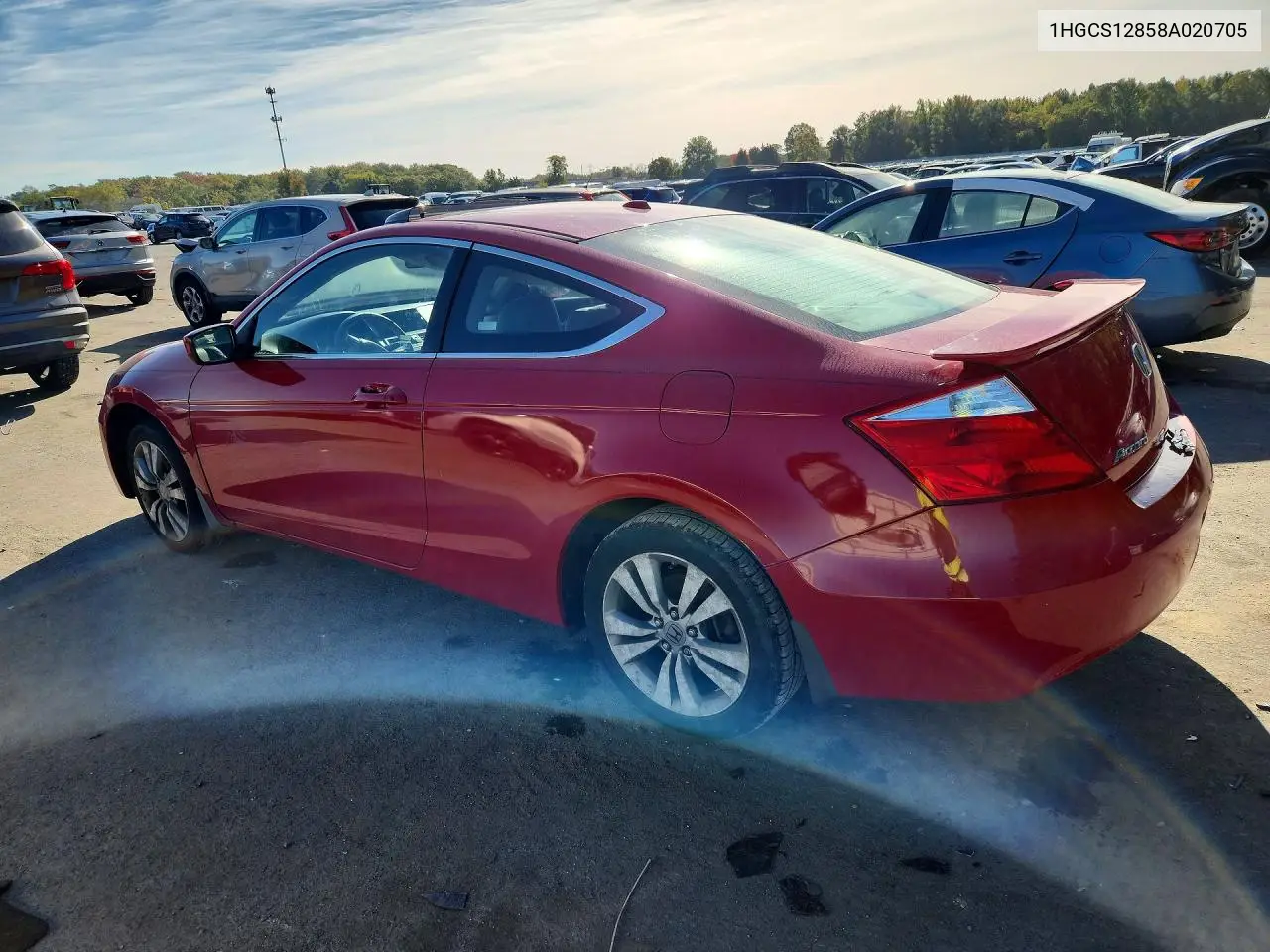 2008 HONDA ACCORD VIN 1HGCS12858A020705 — фото 2
