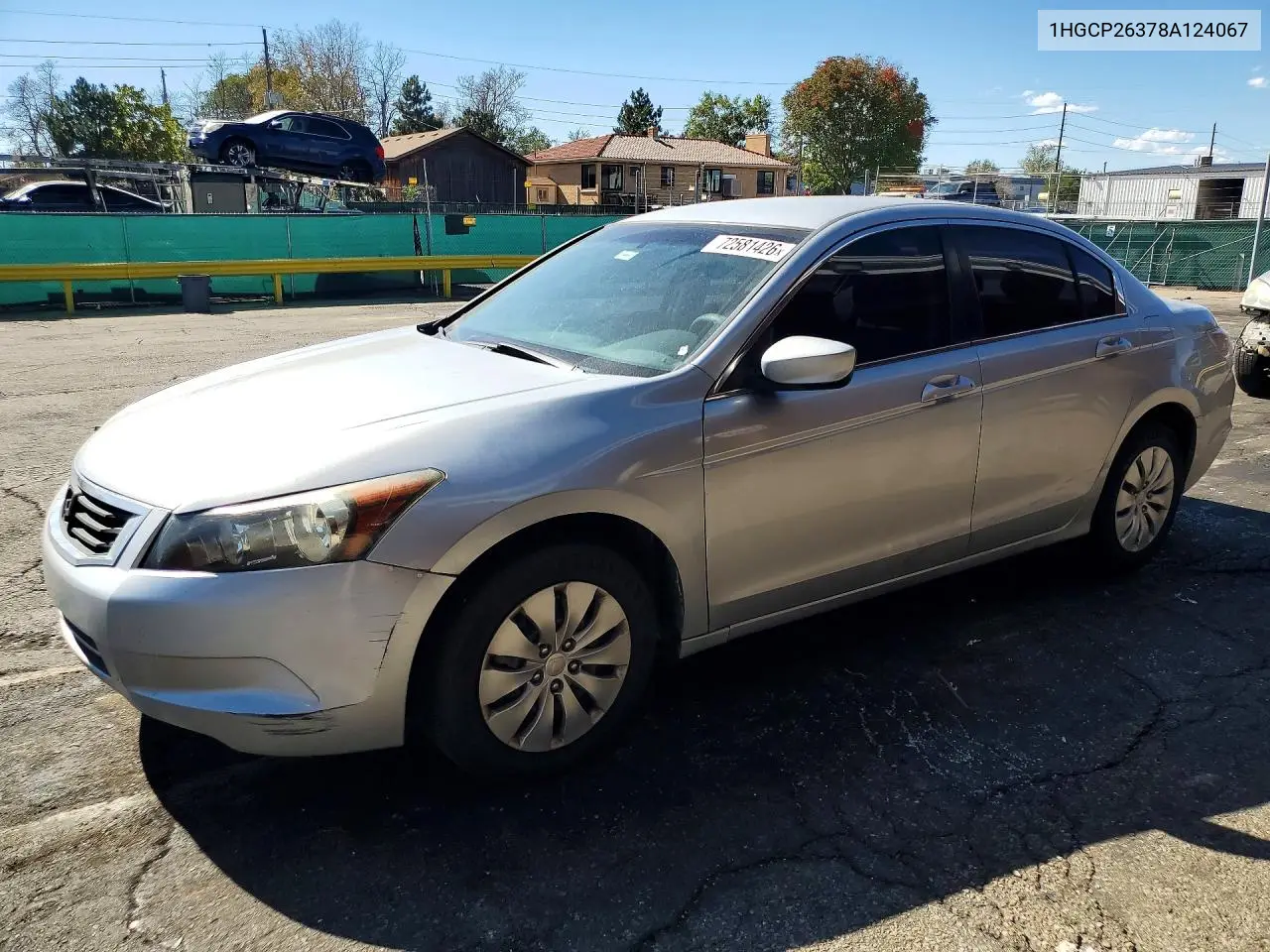 HONDA ACCORD 2008, VIN 1HGCP26378A124067