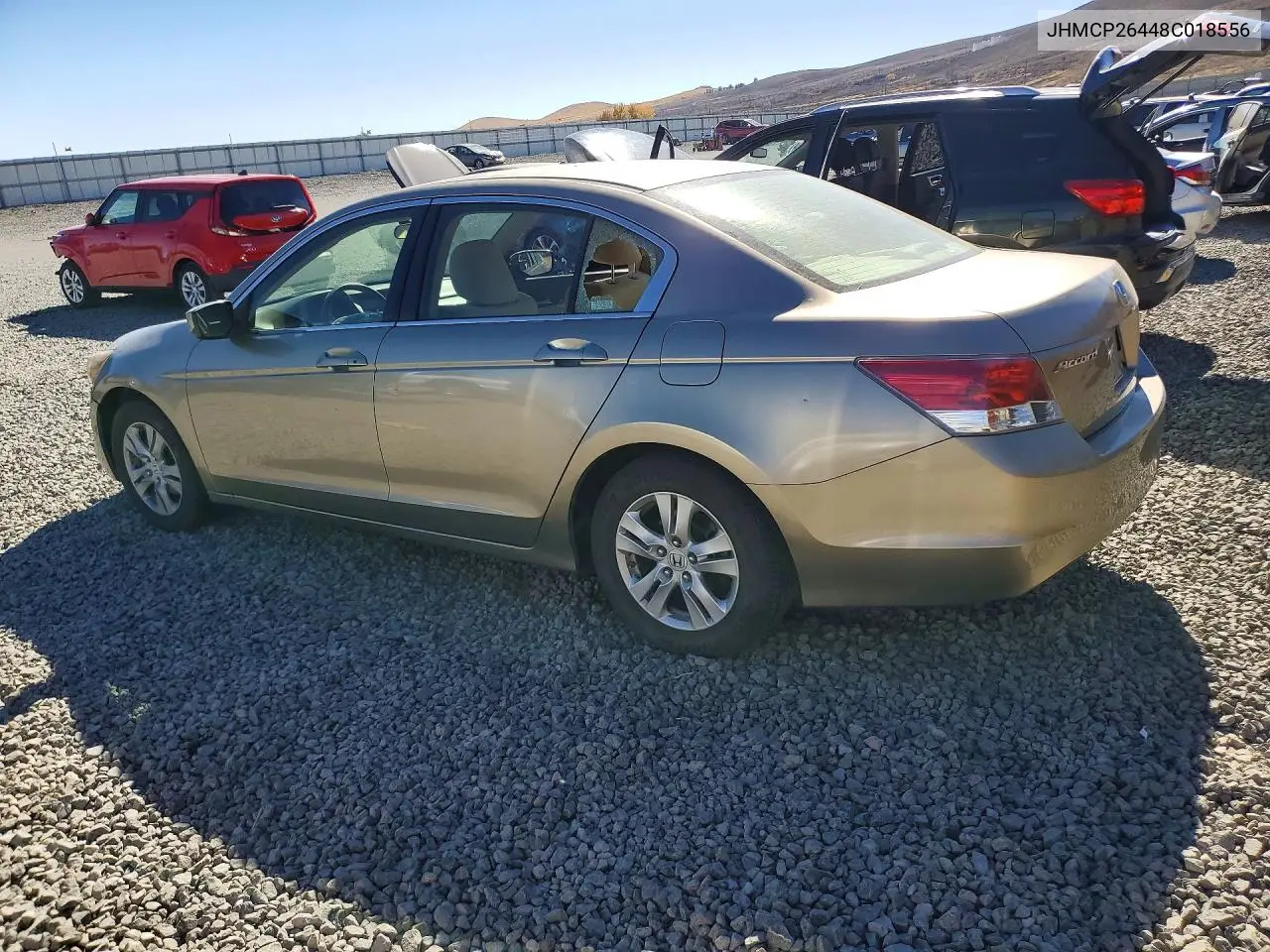 2008 HONDA ACCORD VIN JHMCP26448C018556 — фото 2