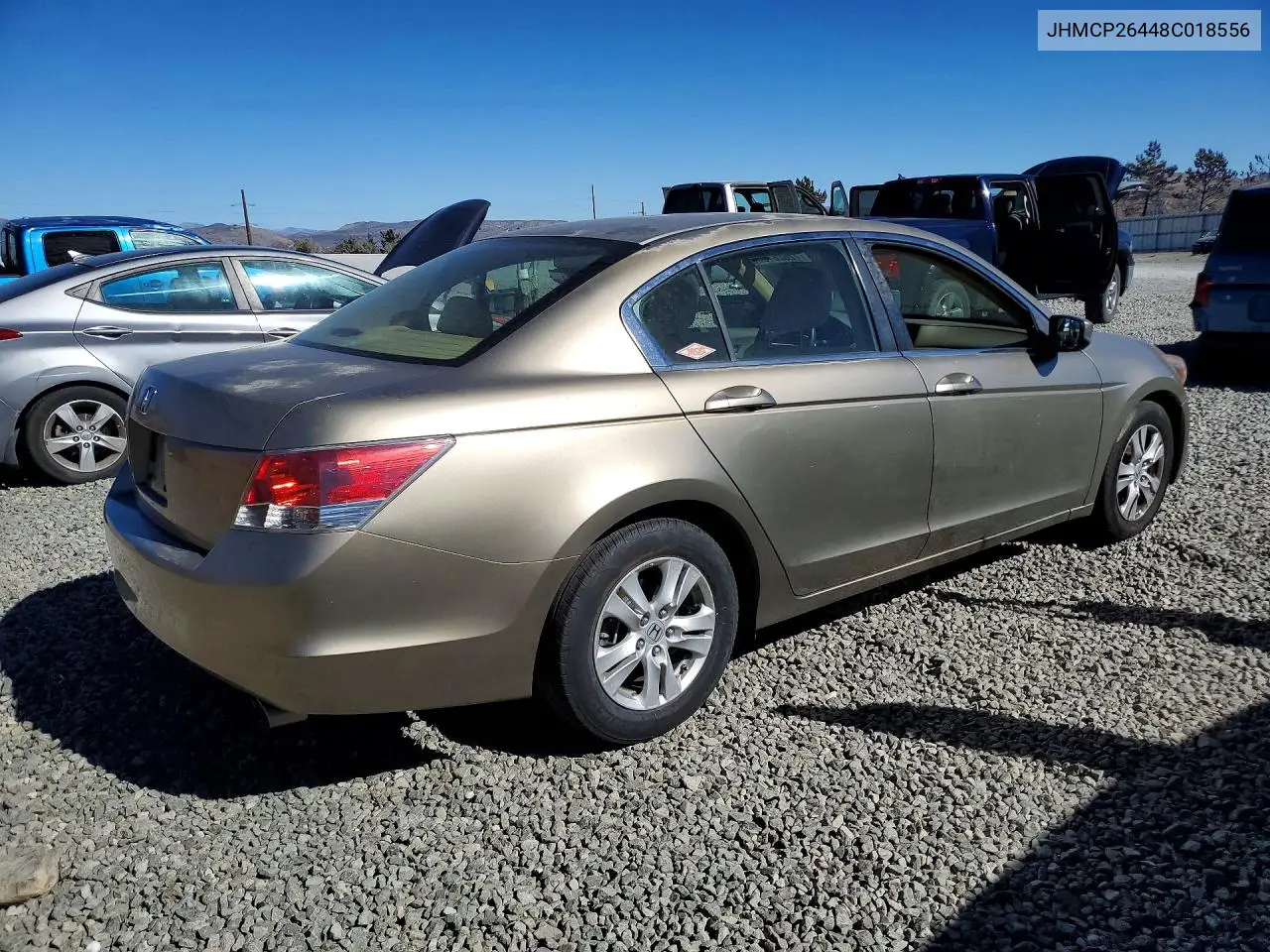 2008 HONDA ACCORD VIN JHMCP26448C018556 — фото 3