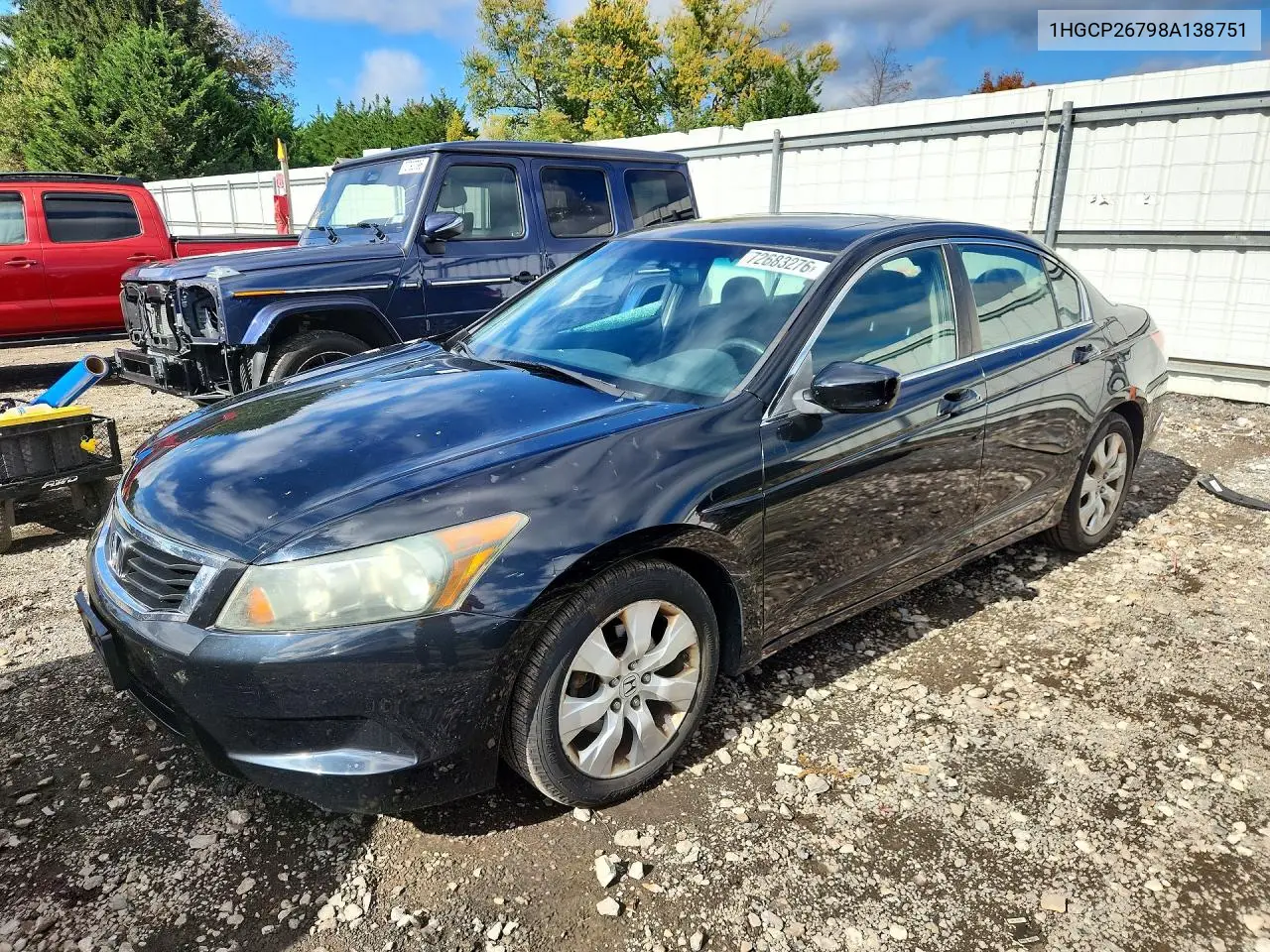 HONDA ACCORD 2008, VIN 1HGCP26798A138751