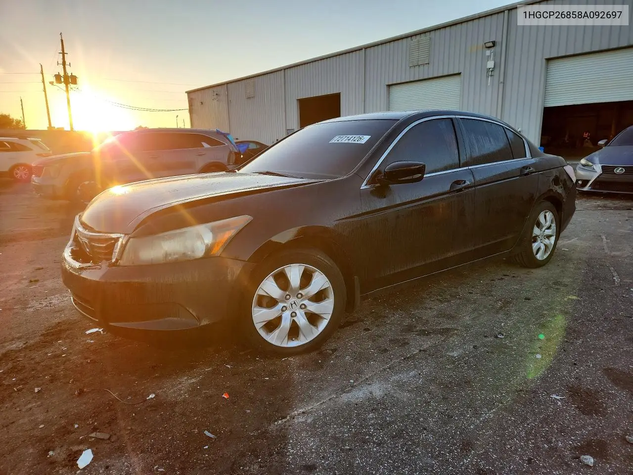 HONDA ACCORD 2008, VIN 1HGCP26858A092697