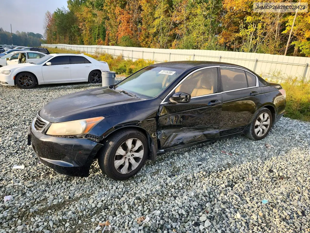 HONDA ACCORD 2008, VIN JHMCP26828C028473