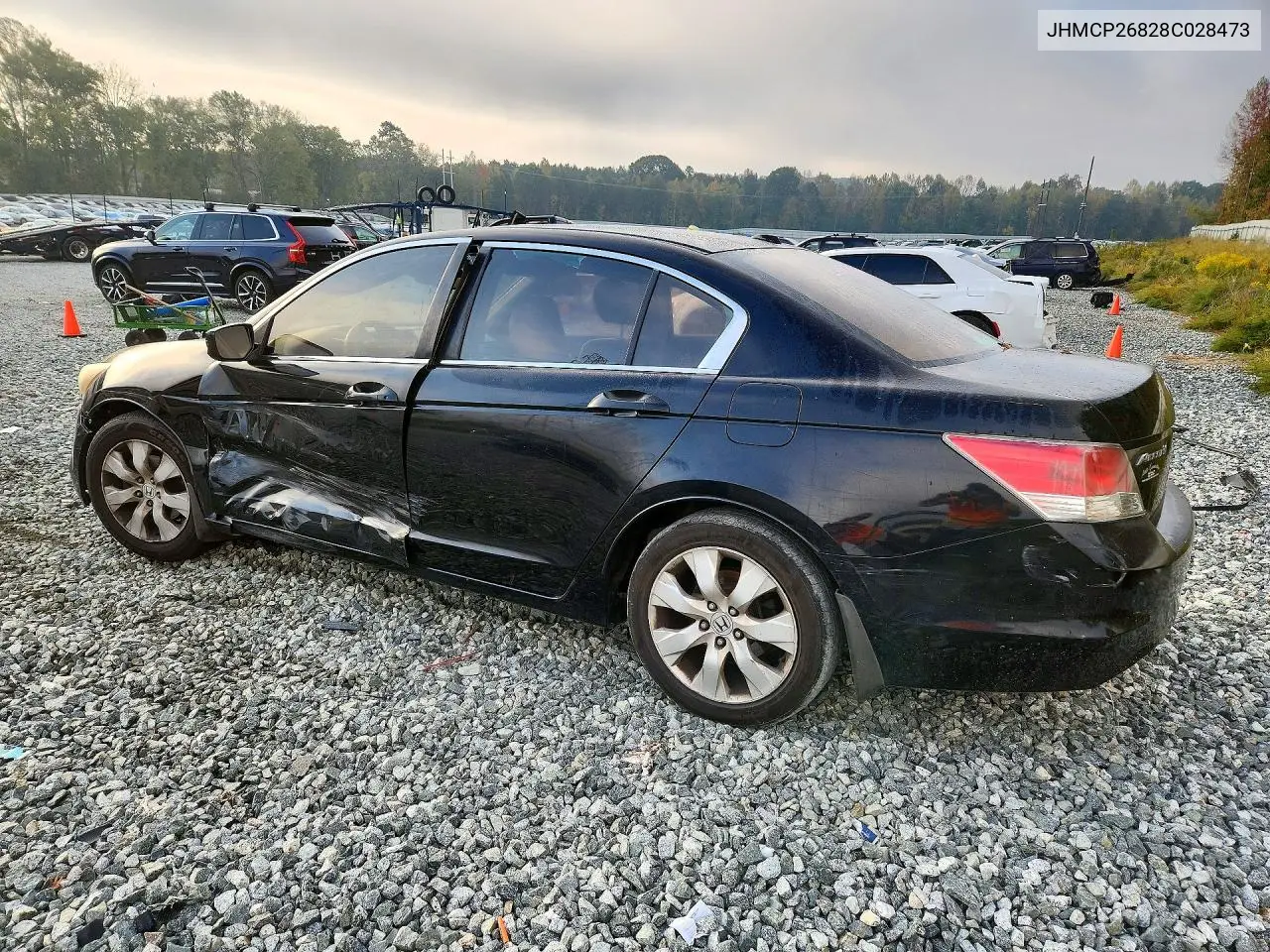 2008 HONDA ACCORD VIN JHMCP26828C028473 — фото 2
