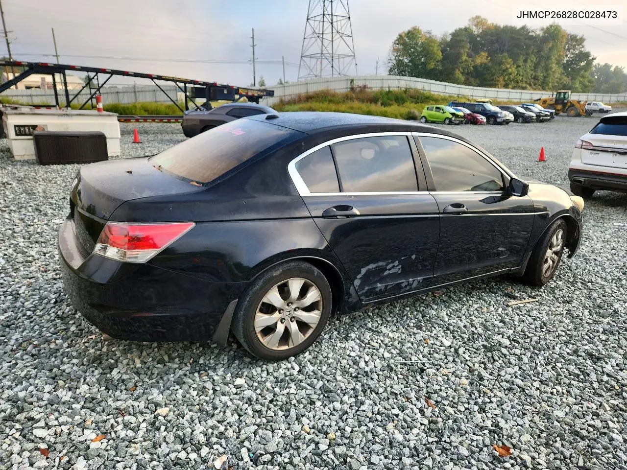 2008 HONDA ACCORD VIN JHMCP26828C028473 — фото 3