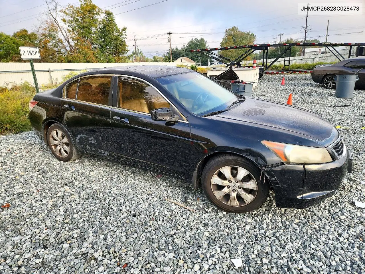 2008 HONDA ACCORD VIN JHMCP26828C028473 — фото 4