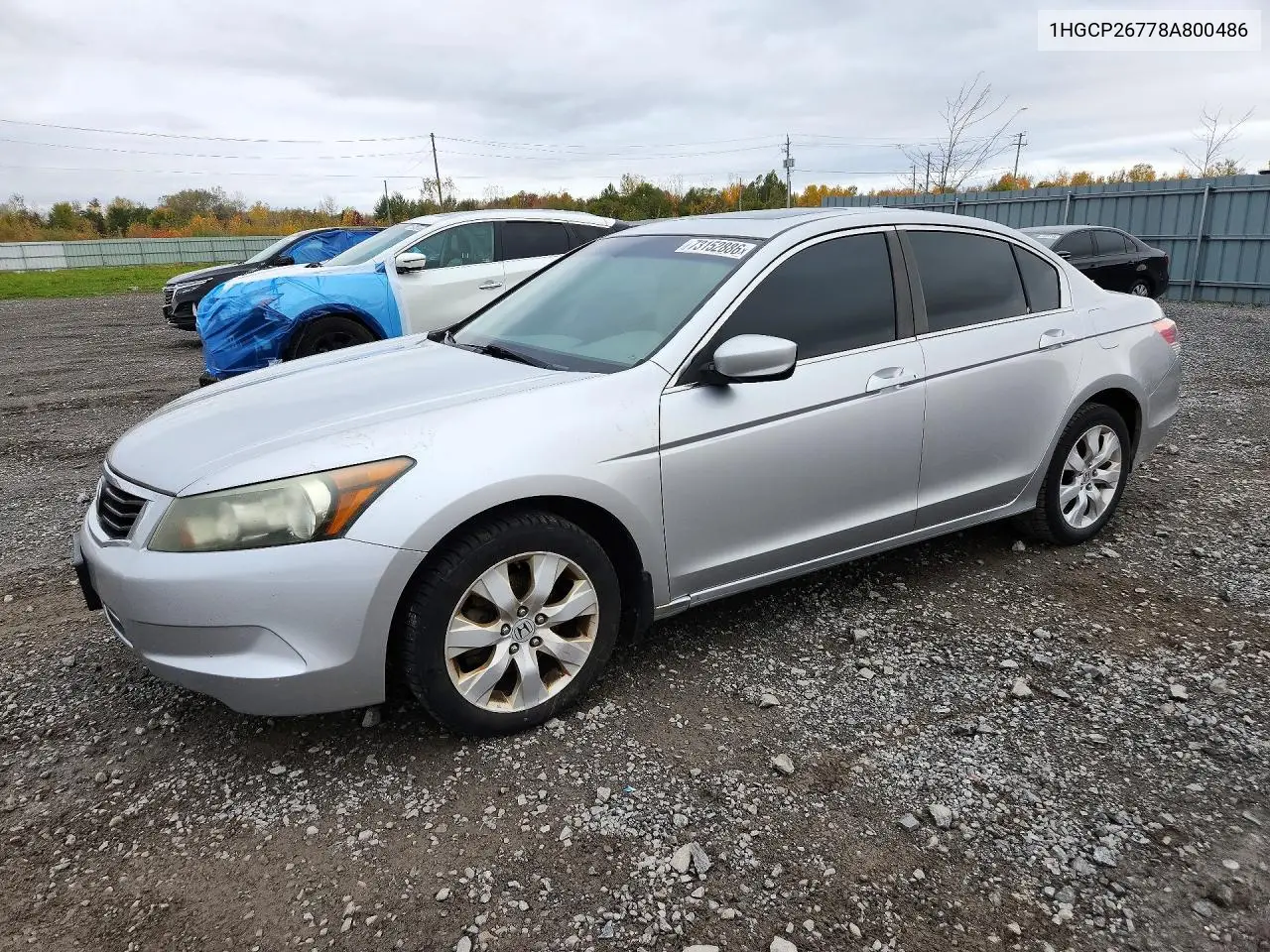 HONDA ACCORD 2008, VIN 1HGCP26778A800486