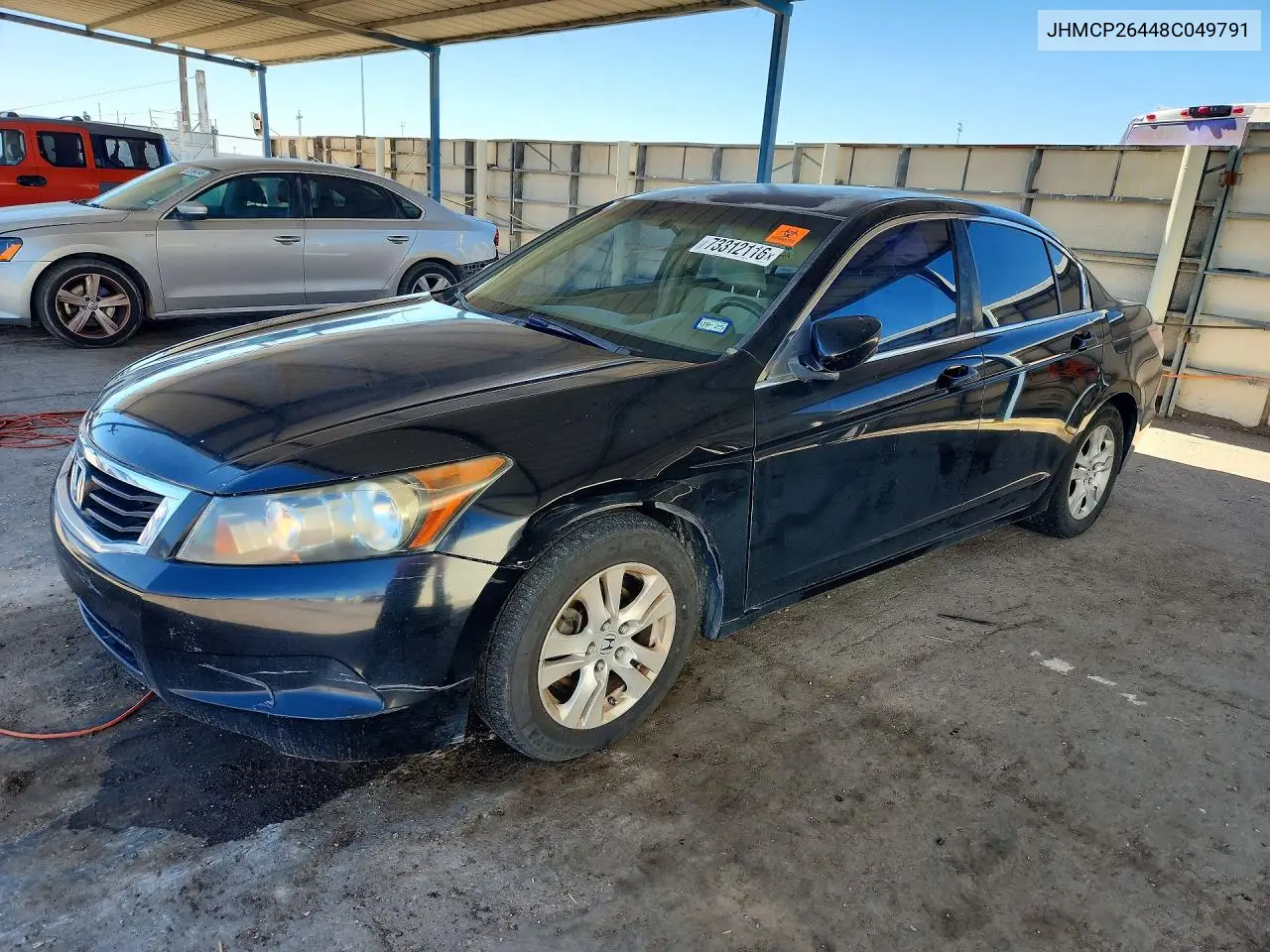 HONDA ACCORD 2008, VIN JHMCP26448C049791