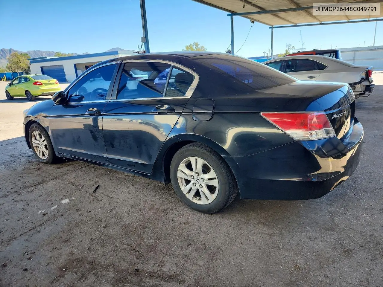 2008 HONDA ACCORD VIN JHMCP26448C049791 — фото 2