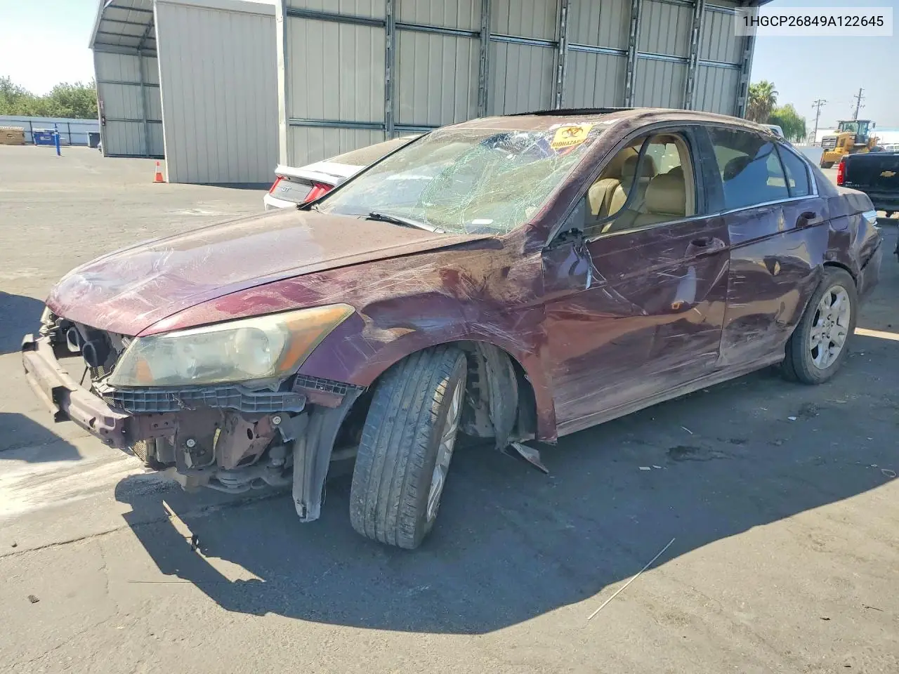 HONDA ACCORD 2009, VIN 1HGCP26849A122645