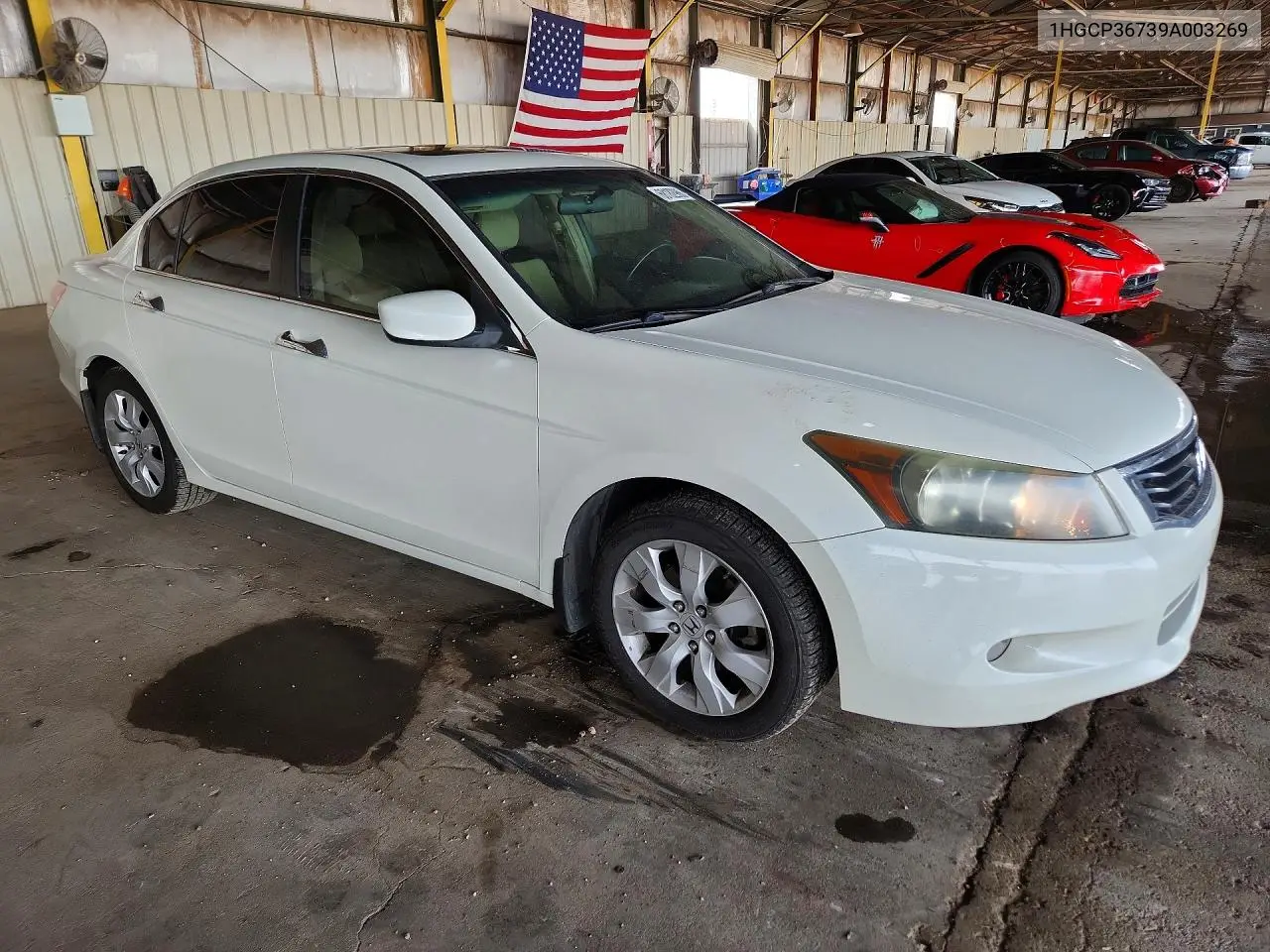 2009 HONDA ACCORD VIN 1HGCP36739A003269 — фото 4
