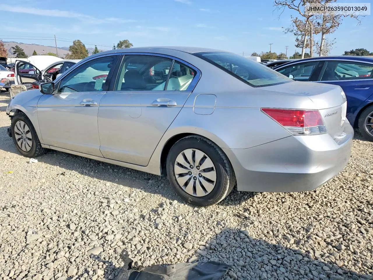 2009 HONDA ACCORD VIN JHMCP26359C013049 — фото 2