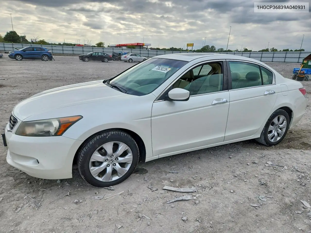 HONDA ACCORD 2009, VIN 1HGCP36839A040931