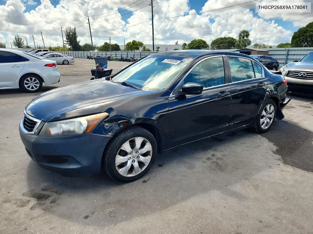HONDA ACCORD 2009, VIN 1HGCP268X9A178041
