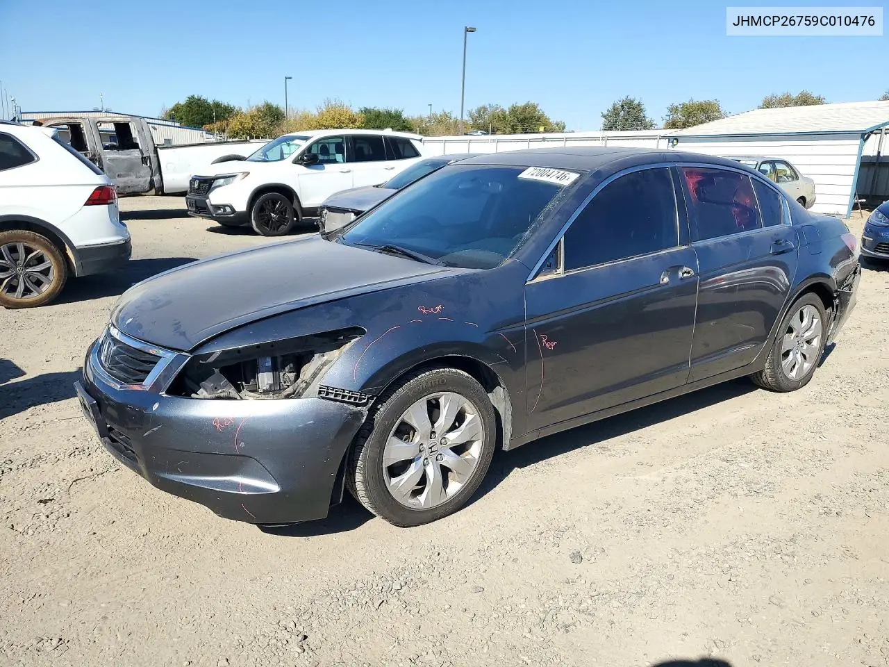 HONDA ACCORD 2009, VIN JHMCP26759C010476