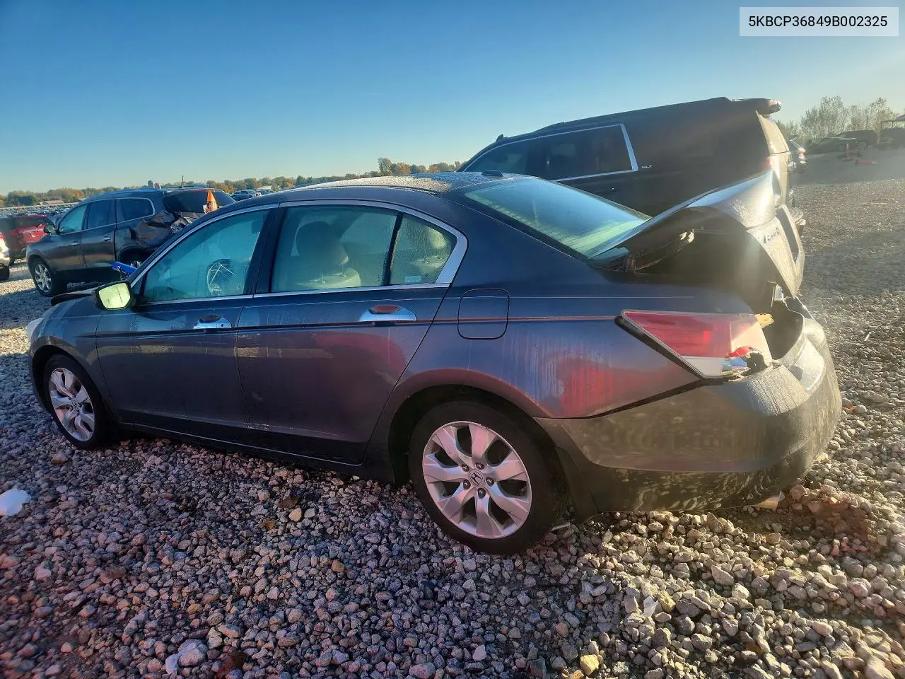 2009 HONDA ACCORD VIN 5KBCP36849B002325 — фото 2