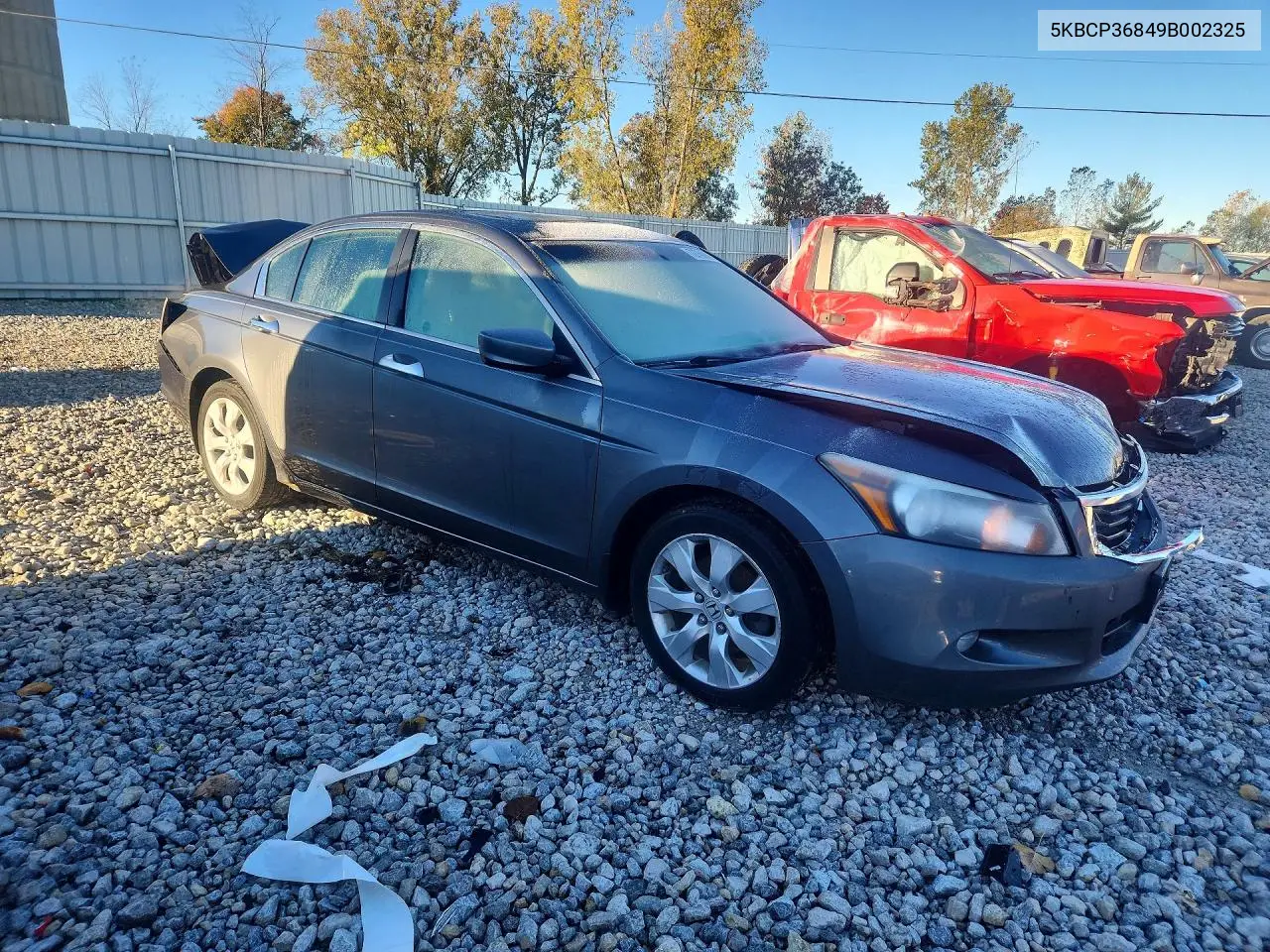 2009 HONDA ACCORD VIN 5KBCP36849B002325 — фото 4