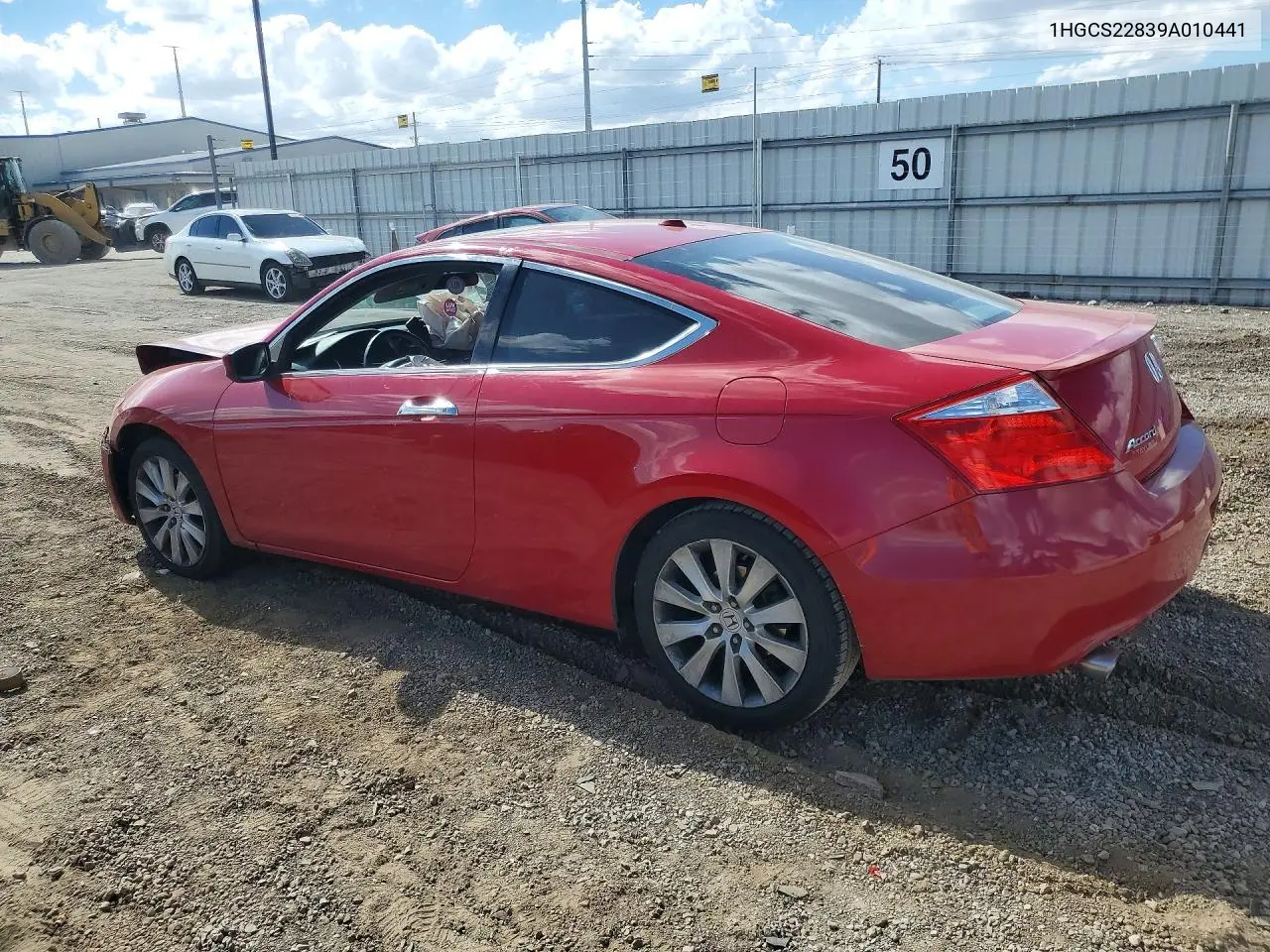 2009 HONDA ACCORD VIN 1HGCS22839A010441 — фото 2