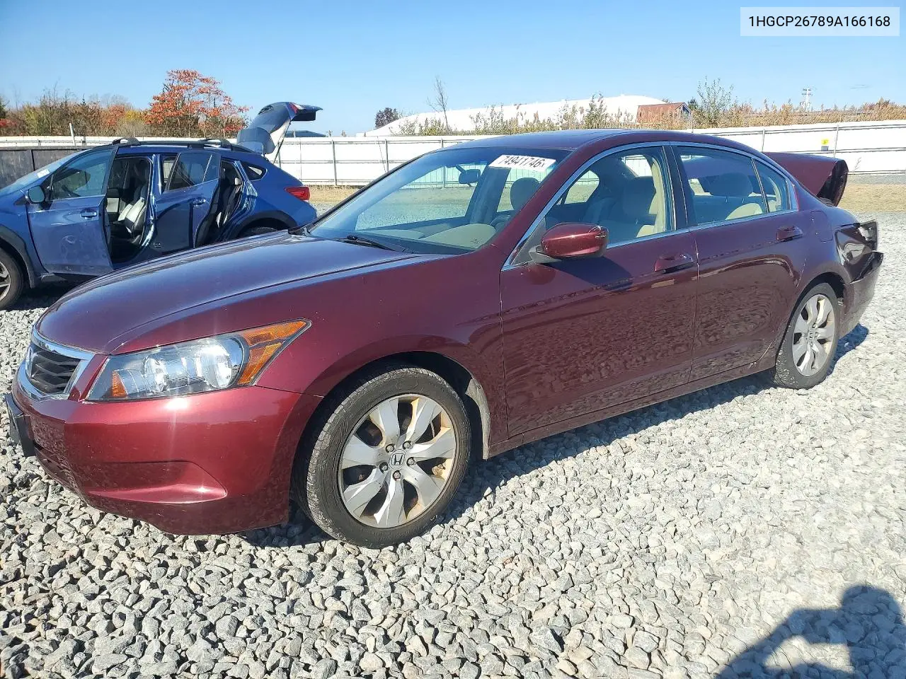 HONDA ACCORD 2009, VIN 1HGCP26789A166168