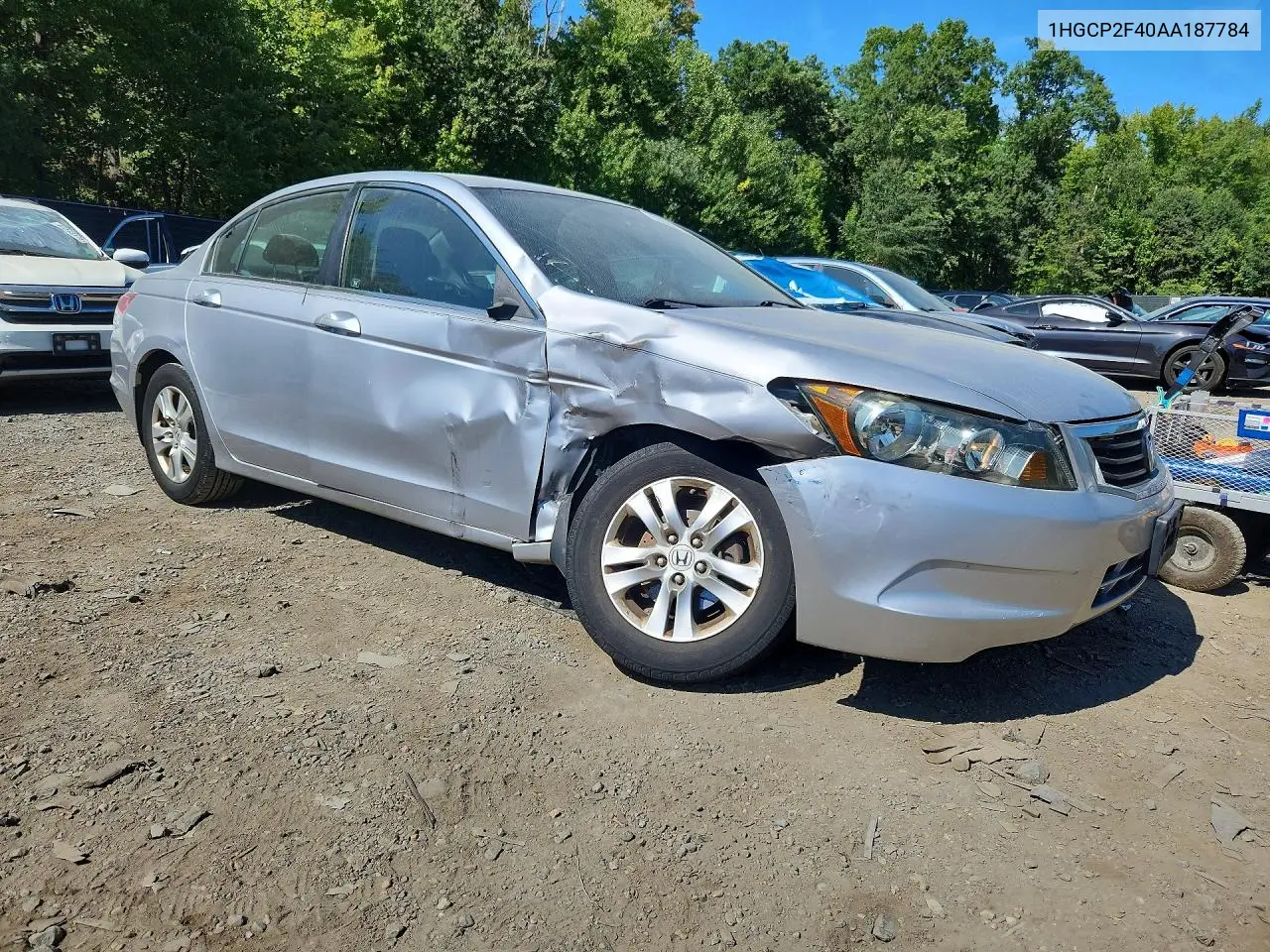 2010 HONDA ACCORD VIN 1HGCP2F40AA187784 — фото 4