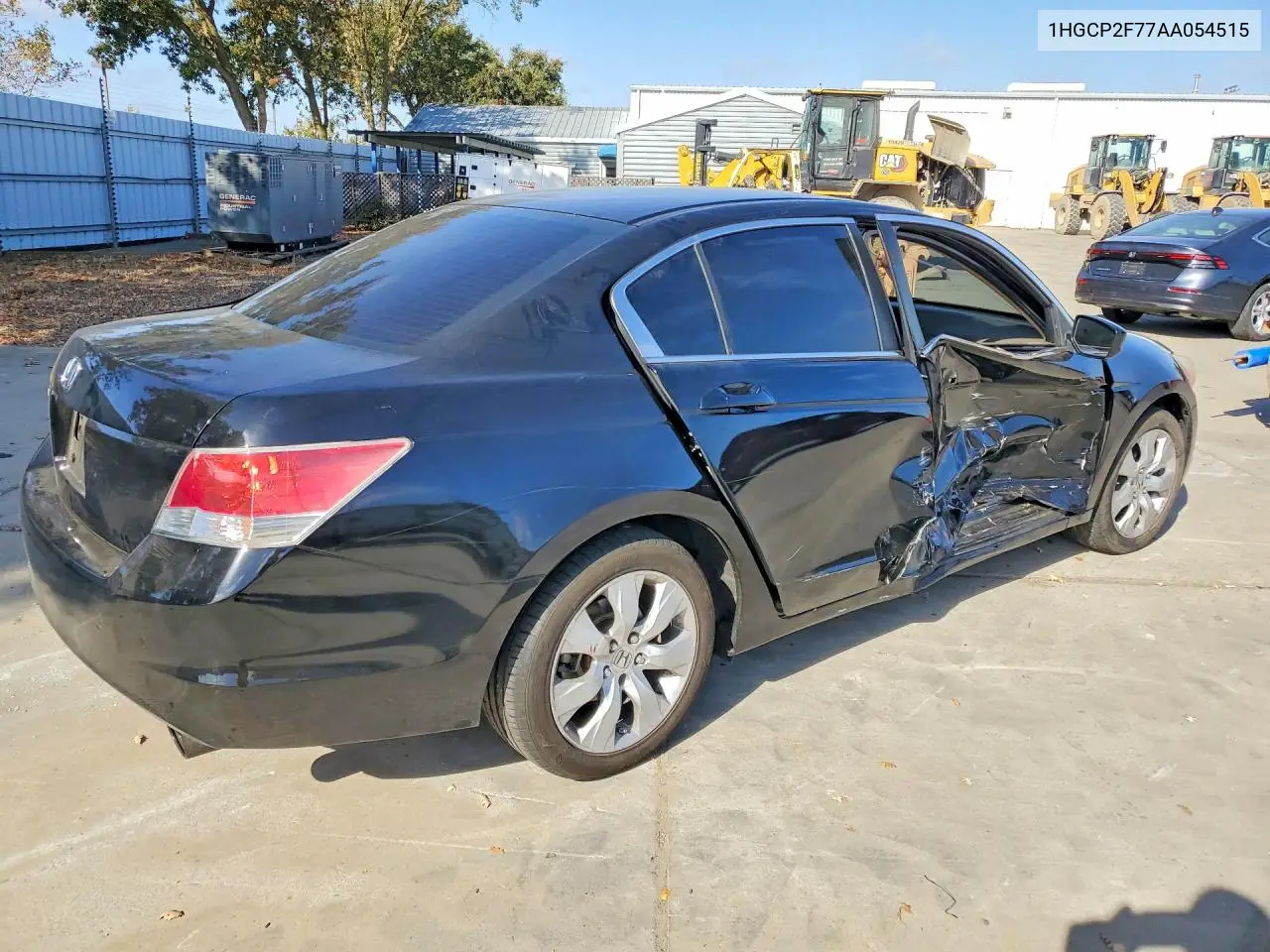 2010 HONDA ACCORD VIN 1HGCP2F77AA054515 — фото 3