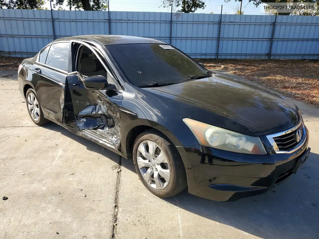 2010 HONDA ACCORD VIN 1HGCP2F77AA054515 — фото 4
