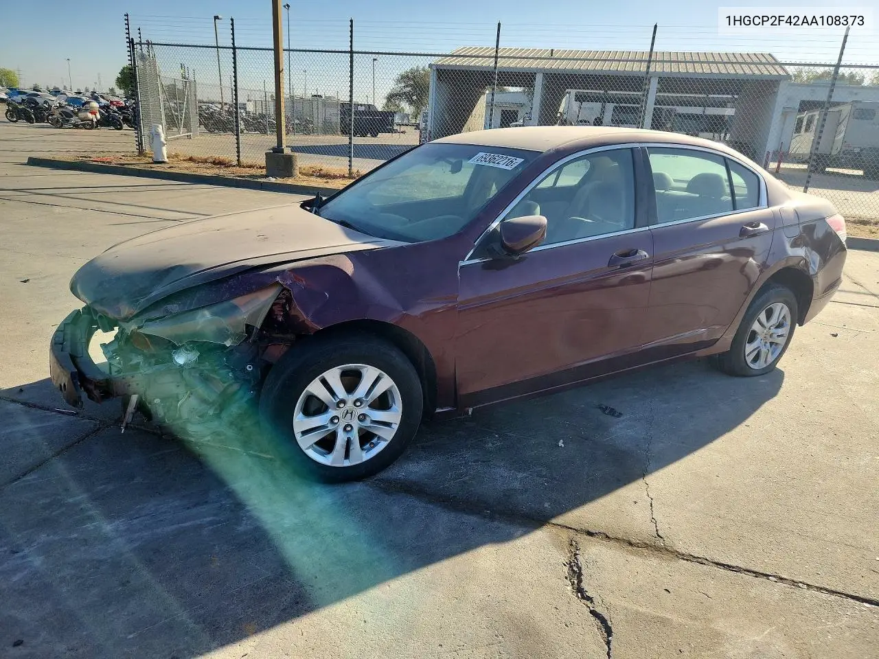HONDA ACCORD 2010, VIN 1HGCP2F42AA108373