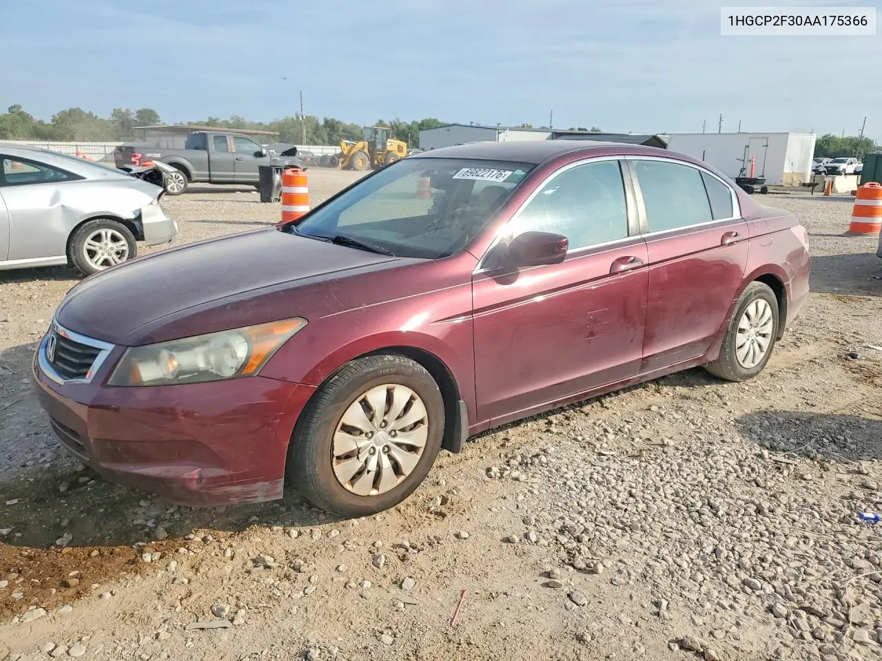 HONDA ACCORD 2010, VIN 1HGCP2F30AA175366