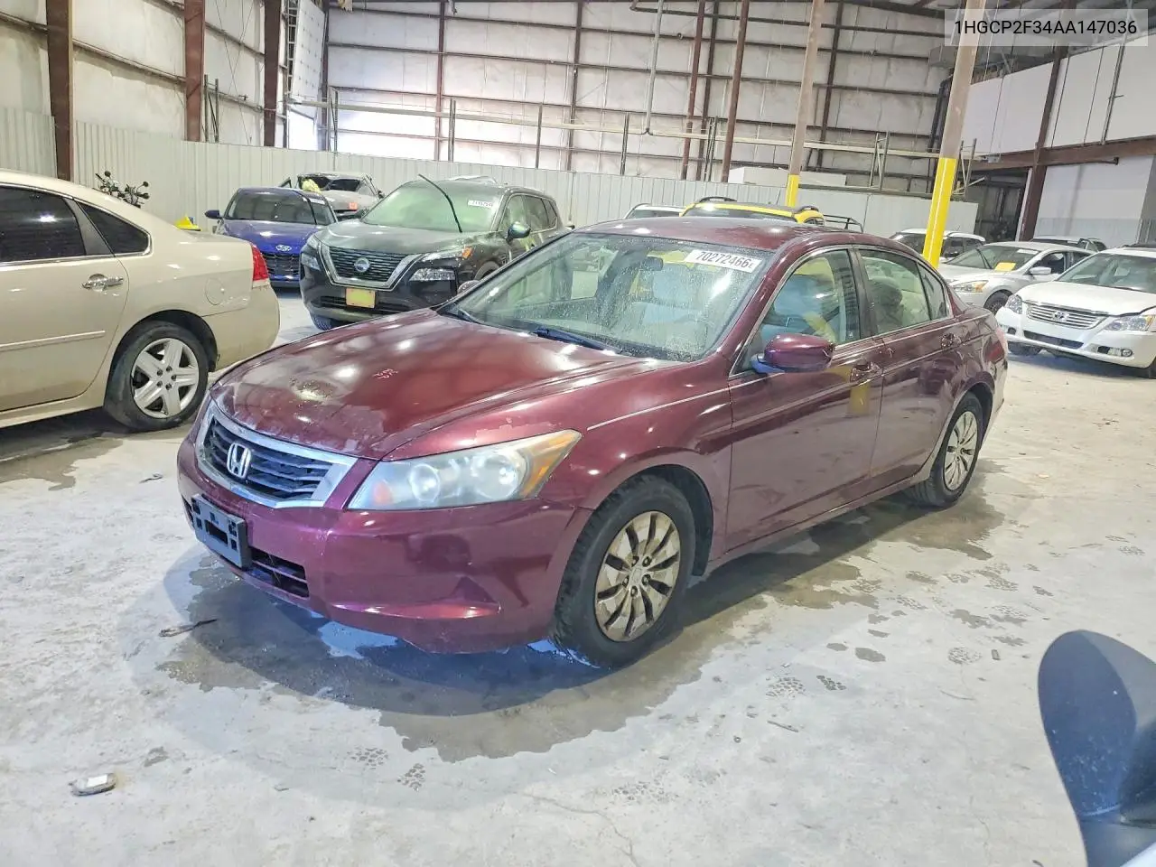 HONDA ACCORD 2010, VIN 1HGCP2F34AA147036