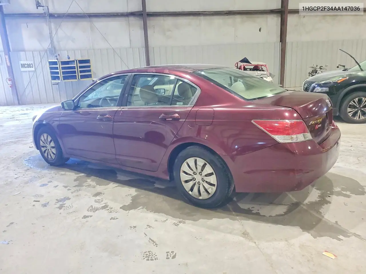 2010 HONDA ACCORD VIN 1HGCP2F34AA147036 — фото 2