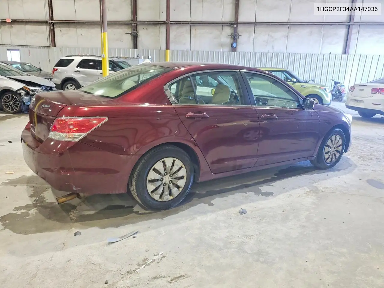 2010 HONDA ACCORD VIN 1HGCP2F34AA147036 — фото 3
