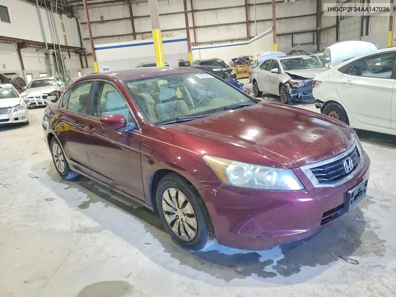 2010 HONDA ACCORD VIN 1HGCP2F34AA147036 — фото 4